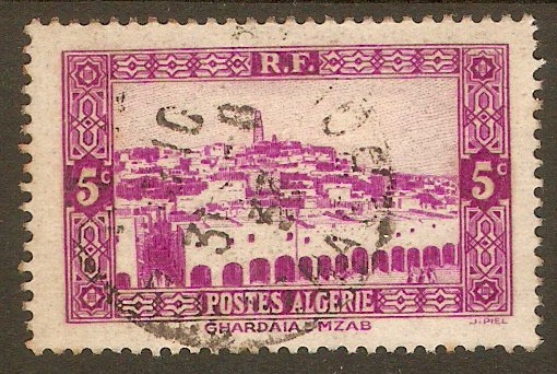Algeria 1936 5c Bright magenta. SG110.